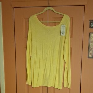 Zuda Bright Yellow V-Neck Sweater